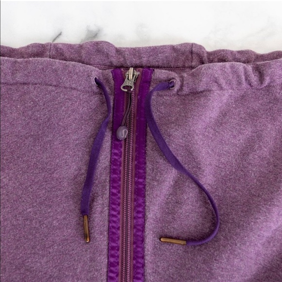 Lululemon Course-ette Heathered Purple Jacket sz 4 - Picture 8 of 10